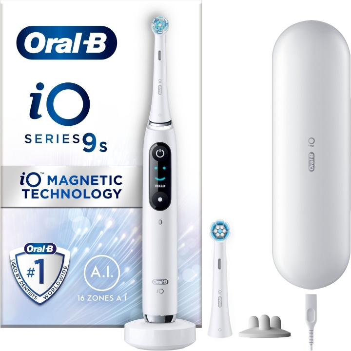 Oral B iO Series 9 - elektrisk tandborste, vit in the group BEAUTY & HEALTH / Oral care / Electric toothbrushes at TP E-commerce Nordic AB (C57681)