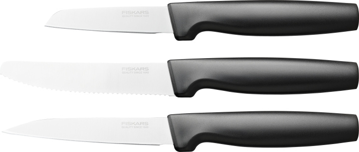 Fiskars Functional Form - knivset, 3 knivar in the group HOME, HOUSEHOLD & GARDEN / Kitchen utensils / Kitchen knives & Knife sharpeners at TP E-commerce Nordic AB (C57686)