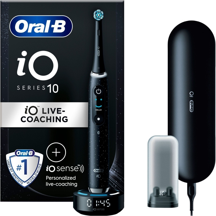 Oral B iO 10 - elektrisk tandborste, svart in the group BEAUTY & HEALTH / Oral care / Electric toothbrushes at TP E-commerce Nordic AB (C57751)