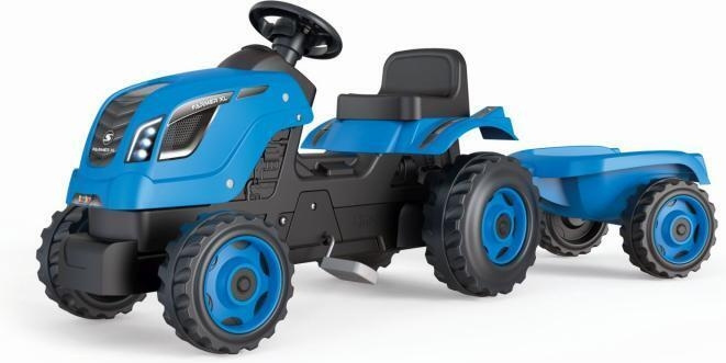 Smoby SAS Smoby Farmer XL - blå traktor och släpvagn in the group TOYS, KIDS & BABY PRODUCTS / Outdoor toys / Garden toys at TP E-commerce Nordic AB (C57780)