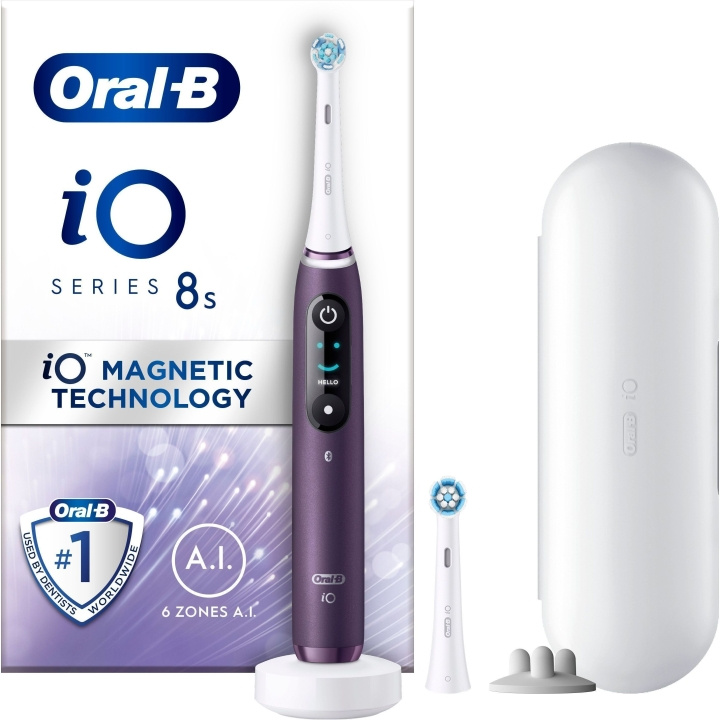 Oral B iO Series 8 - elektrisk tandborste, lila in the group BEAUTY & HEALTH / Oral care / Electric toothbrushes at TP E-commerce Nordic AB (C57802)