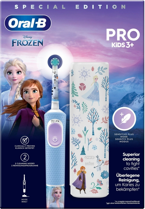 Oral B Vitality Pro Kids Frozen - elektrisk tandborste in the group BEAUTY & HEALTH / Oral care / Electric toothbrushes at TP E-commerce Nordic AB (C57816)