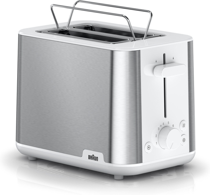 Braun HT1510WH PurShine brödrost in the group HOME, HOUSEHOLD & GARDEN / Household appliances / Toasters & Bread grills / Toasters at TP E-commerce Nordic AB (C57834)
