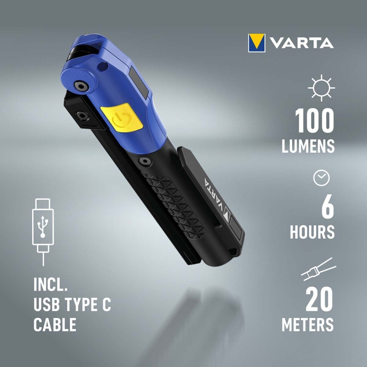 Varta Work Flex® Multifunction Light F20R Rechargeable in the group Sport, leisure & Hobby / Flashlights & Head lamps / Flashlights at TP E-commerce Nordic AB (C57837)