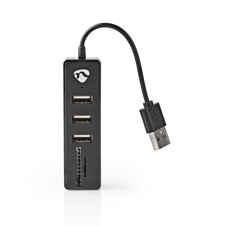 Nedis USB Hub | USB-A Male | USB-A Female | 3 port(s) | USB Powered | SD & MicroSD / 3x USB in the group COMPUTERS & PERIPHERALS / Computer accessories / USB-Hubs at TP E-commerce Nordic AB (C57870)