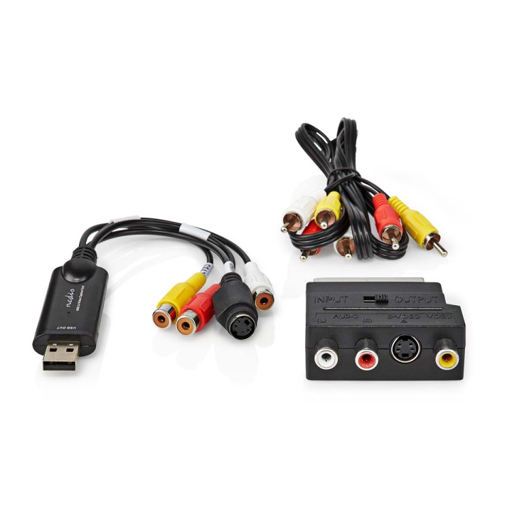 Nedis Video Grabber | USB 2.0 | 480p | A/V Cable / Scart in the group HOME ELECTRONICS / Audio & Picture / TV & Accessories / Digitize VHS at TP E-commerce Nordic AB (C57871)
