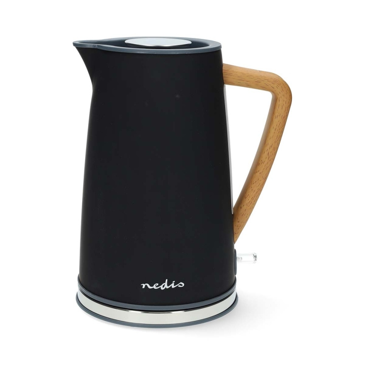 Nedis Electric Kettle | 1.7 l | Soft-Touch | Black | Rotatable 360 degrees | Concealed heating element | Strix® controller | Boil-dry protection in the group HOME, HOUSEHOLD & GARDEN / Household appliances / Water & Juice / Kettles at TP E-commerce Nordic AB (C57892)
