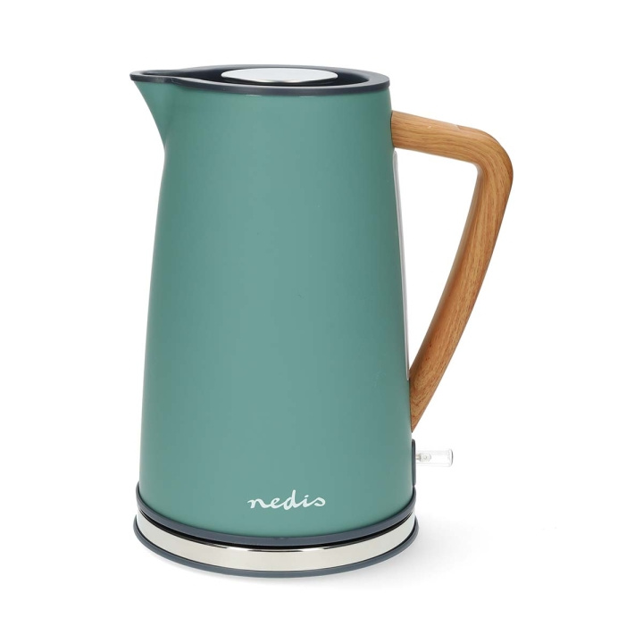 Nedis Electric Kettle | 1.7 l | Soft-Touch | Green | Rotatable 360 degrees | Concealed heating element | Strix® controller | Boil-dry protection in the group HOME, HOUSEHOLD & GARDEN / Household appliances / Water & Juice / Kettles at TP E-commerce Nordic AB (C57893)