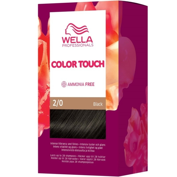 Wella Color Touch Pure Naturals 2/0 Black in the group BEAUTY & HEALTH / Hair & Styling / Hair care / Hair Dye / Hair Dye & Color bombs at TP E-commerce Nordic AB (C57930)