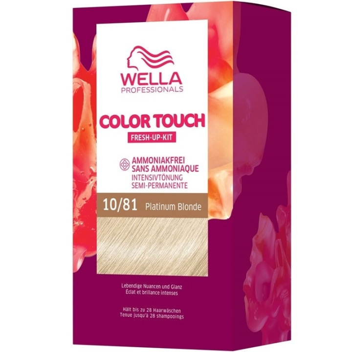 Wella Color Touch Rich Naturals 10/81 Platinum Blonde in the group BEAUTY & HEALTH / Hair & Styling / Hair care / Hair Dye / Hair Dye & Color bombs at TP E-commerce Nordic AB (C57935)