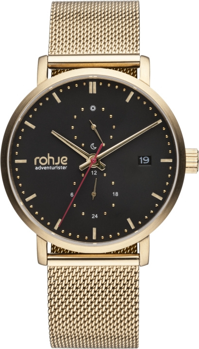 Rohje Adventurister Gold armbandsur, 40 mm, metallband in the group Sport, leisure & Hobby / Accessories / Watches at TP E-commerce Nordic AB (C57997)