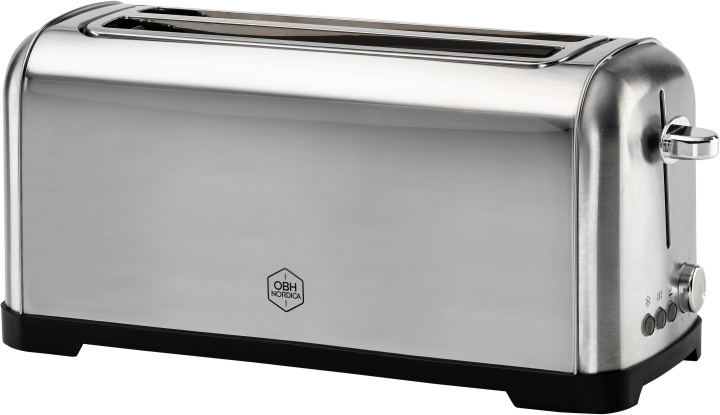 OBH Nordica Metropolitan brödrost, för 4 skivor, stål in the group HOME, HOUSEHOLD & GARDEN / Household appliances / Toasters & Bread grills / Toasters at TP E-commerce Nordic AB (C58172)