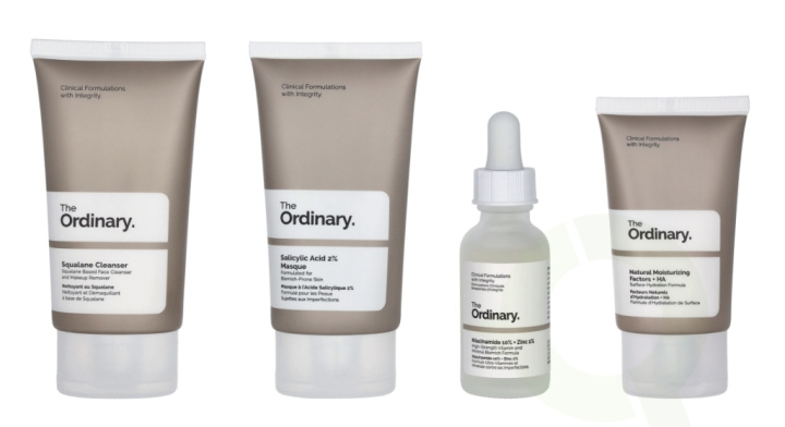The Ordinary The Balance Set 160 ml Squalane Cleanser 50ml/Salicylic Acid 2% Masque 50ml/Niacinamide 10% + Zinc 1% 30ml/Natural Moisturizing Factors + HA 30ml in the group BEAUTY & HEALTH / Gift sets / Gift sets for her at TP E-commerce Nordic AB (C58247)
