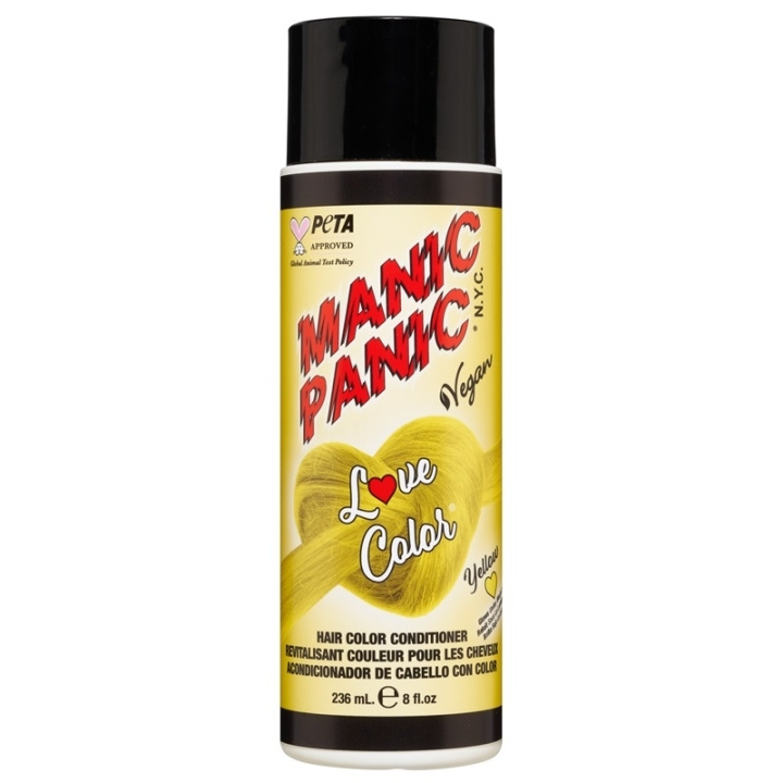 Manic Panic Love Color® Hair Color Depositing Conditioner Yellow Heart 236ml in the group BEAUTY & HEALTH / Hair & Styling / Hair care / Conditioner at TP E-commerce Nordic AB (C58353)