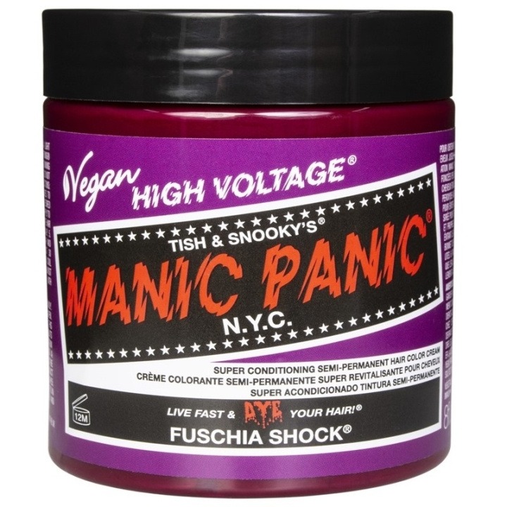 Manic Panic Fuschia Shock Classic Creme 237ml in the group BEAUTY & HEALTH / Hair & Styling / Hair care / Hair Dye / Hair Dye & Color bombs at TP E-commerce Nordic AB (C58359)