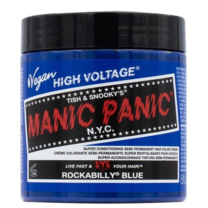 Manic Panic Rockabilly Blue Classic Creme 237ml in the group BEAUTY & HEALTH / Hair & Styling / Hair care / Hair Dye / Hair Dye & Color bombs at TP E-commerce Nordic AB (C58361)