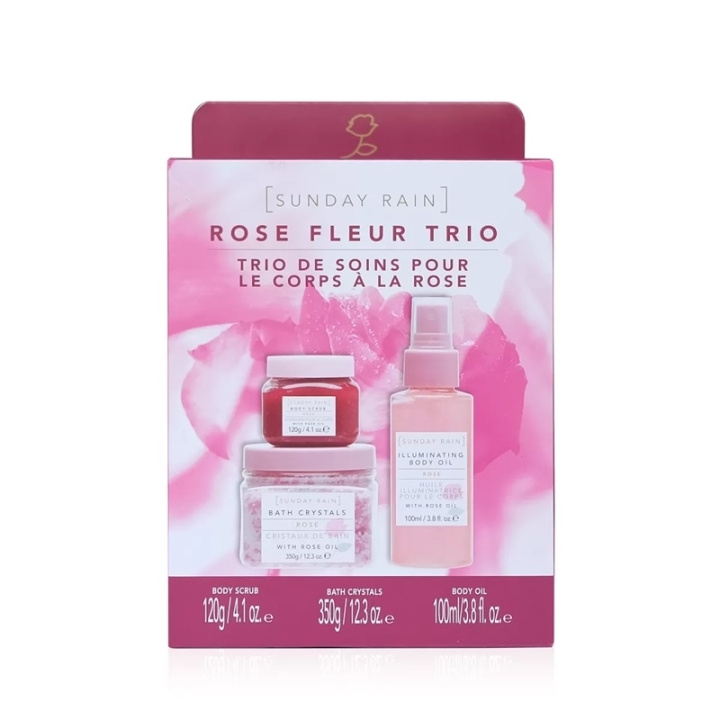 Sunday Rain Giftset Sunday Rain Rose Fleur Bath Trio in the group BEAUTY & HEALTH / Gift sets / Gift sets for her at TP E-commerce Nordic AB (C58415)