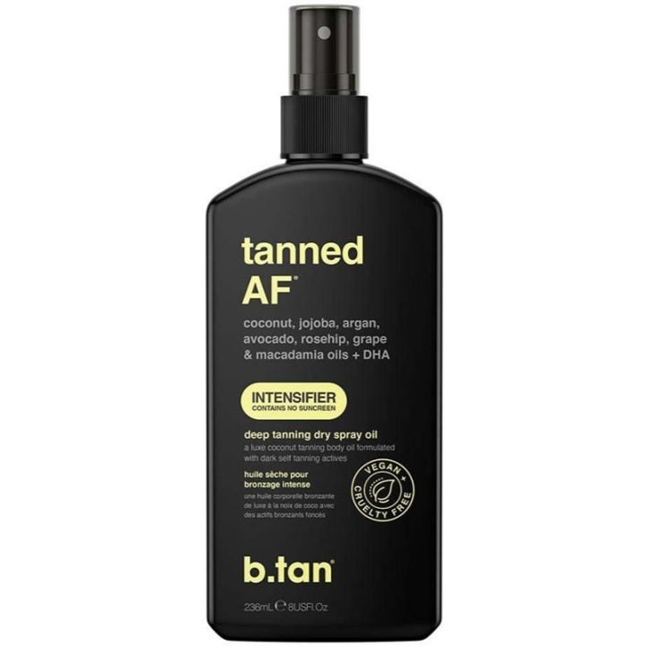 b.tan Tanned AF Intensifier Deep Tanning Dry Spray Oil 236ml in the group BEAUTY & HEALTH / Skin care / Tanning / Sunless tanning at TP E-commerce Nordic AB (C58423)