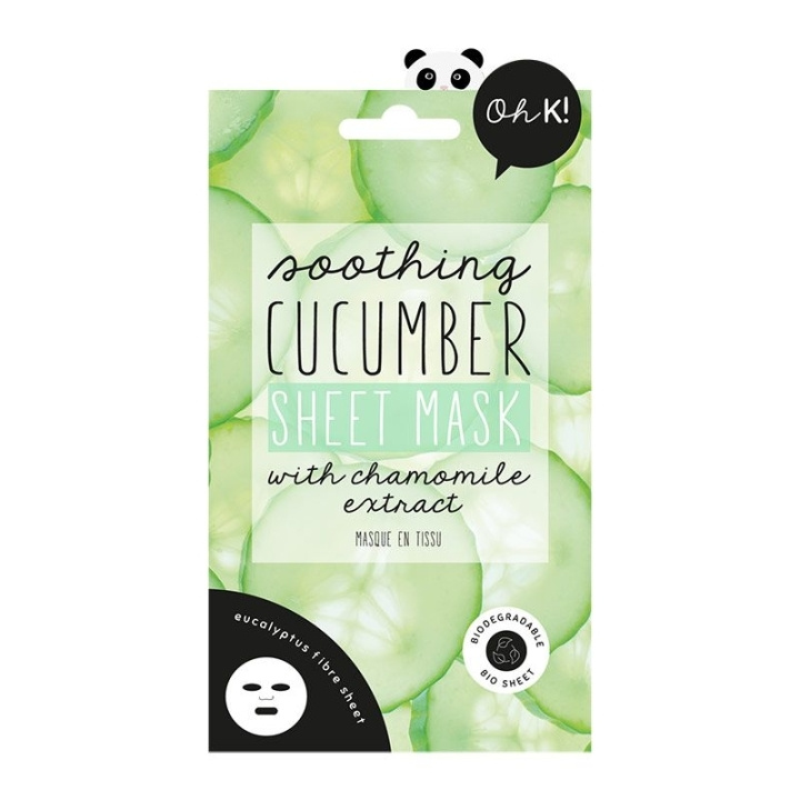 Oh K! Soothing Cucumber Sheet Mask in the group BEAUTY & HEALTH / Skin care / Face / Masks at TP E-commerce Nordic AB (C58427)