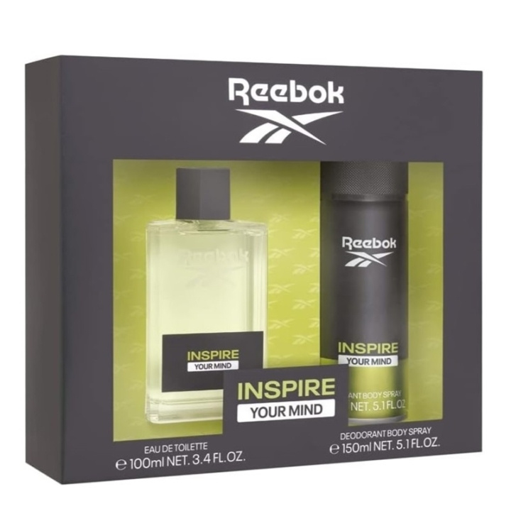 Reebok Giftset Reebok Inspire Your Mind Him Edt 100ml + Deospray 150ml in the group BEAUTY & HEALTH / Gift sets / Gift sets for him at TP E-commerce Nordic AB (C58433)