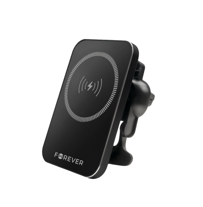 Forever MACH-100 - Car holder with wireless charging for Smartphones, 15W, Black in the group CAR / Car holders / Car holder smartphone at TP E-commerce Nordic AB (C58434)
