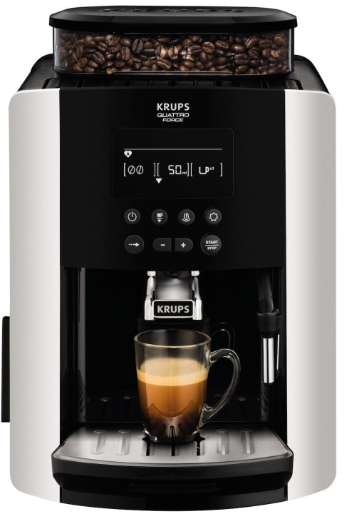 Krups Arabica Quattro Force Silver Kaffemaskin in the group HOME, HOUSEHOLD & GARDEN / Household appliances / Coffee makers and accessories / Drip coffee makers at TP E-commerce Nordic AB (C58444)