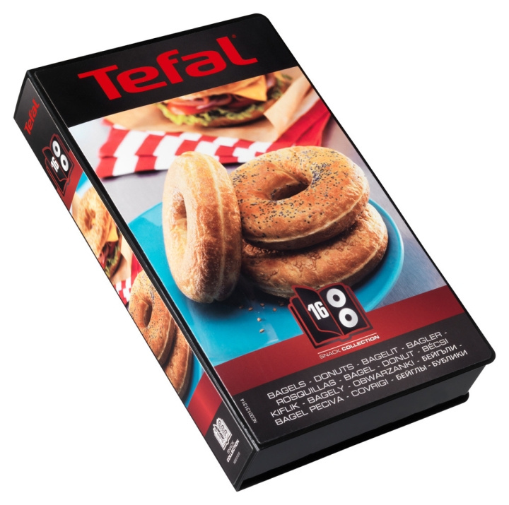 Tefal Snack Collection bakplåtar: 16 bagels in the group HOME, HOUSEHOLD & GARDEN / Kitchen utensils / Baking accessories at TP E-commerce Nordic AB (C58463)