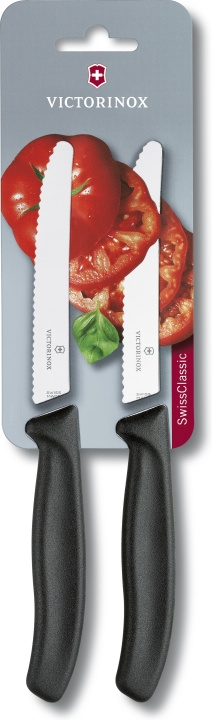 Victorinox Swiss Classic tomatkniv, 11 cm, 2 st in the group HOME, HOUSEHOLD & GARDEN / Kitchen utensils / Kitchen knives & Knife sharpeners at TP E-commerce Nordic AB (C58478)