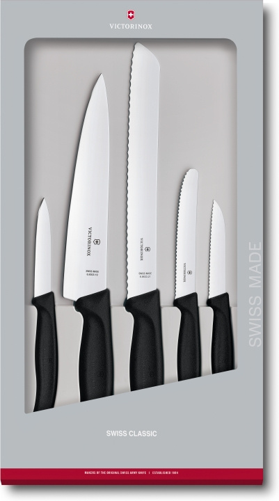 Victorinox Swiss Classic knivset, 5 delar in the group HOME, HOUSEHOLD & GARDEN / Kitchen utensils / Kitchen knives & Knife sharpeners at TP E-commerce Nordic AB (C58482)