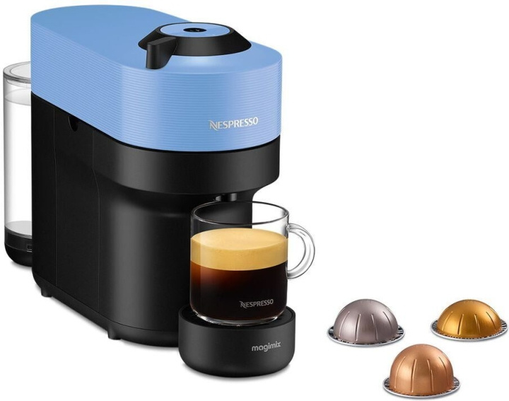 Nespresso Vertuo POP ENV90. kaffekapselmaskin, blå in the group HOME, HOUSEHOLD & GARDEN / Household appliances / Coffee makers and accessories / Coffee beans at TP E-commerce Nordic AB (C58502)