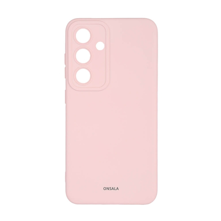 Onsala Phone Case with Silicone Feel Chalk Pink - Samsung S24 5G in the group SMARTPHONE & TABLETS / Phone cases / Samsung at TP E-commerce Nordic AB (C58608)