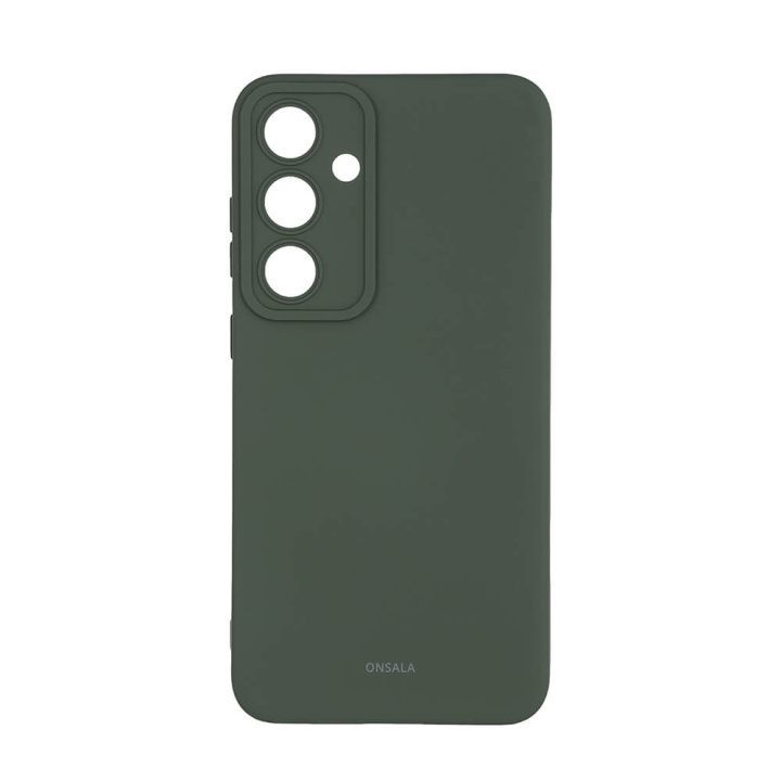 Onsala Phone Case with Silicone Feel Olive Green - Samsung S24+ 5G in the group SMARTPHONE & TABLETS / Phone cases / Samsung at TP E-commerce Nordic AB (C58611)