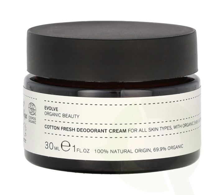 Evolve Beauty Evolve Cotton Fresh Deodorant Cream 30 ml in the group BEAUTY & HEALTH / Fragrance & Perfume / Deodorants / Deodorant for men at TP E-commerce Nordic AB (C58689)