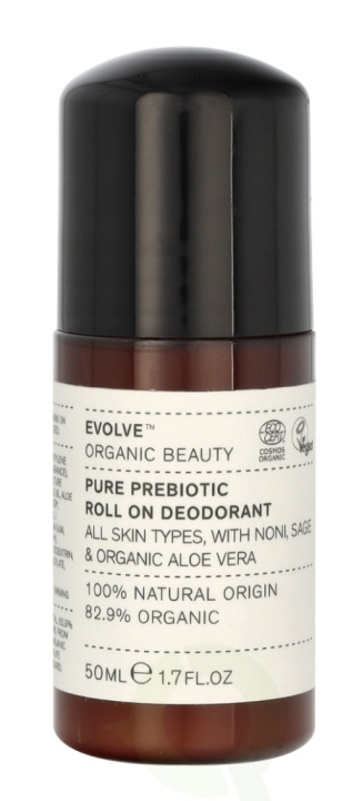 Evolve Beauty Evolve Organic Beauty Pure Prebiotic Roll-On Deodorant 50 ml in the group BEAUTY & HEALTH / Fragrance & Perfume / Deodorants / Deodorant for men at TP E-commerce Nordic AB (C58692)