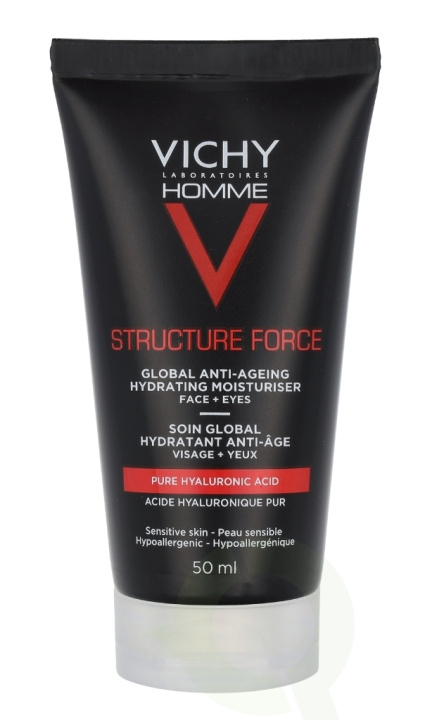 Vichy Homme Structure Force Hydrating Moisturiser 50 ml Complete Anti-Aging in the group BEAUTY & HEALTH / Skin care / Face / Day cream at TP E-commerce Nordic AB (C58775)