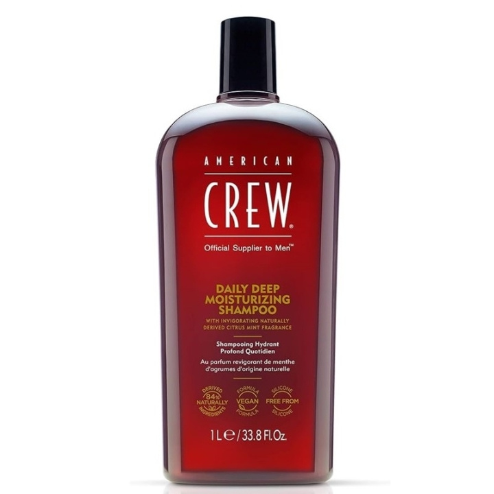American Crew Daily Deep Moisturizing Shampoo 1000ml in the group BEAUTY & HEALTH / Hair & Styling / Hair care / Schampoo at TP E-commerce Nordic AB (C58783)