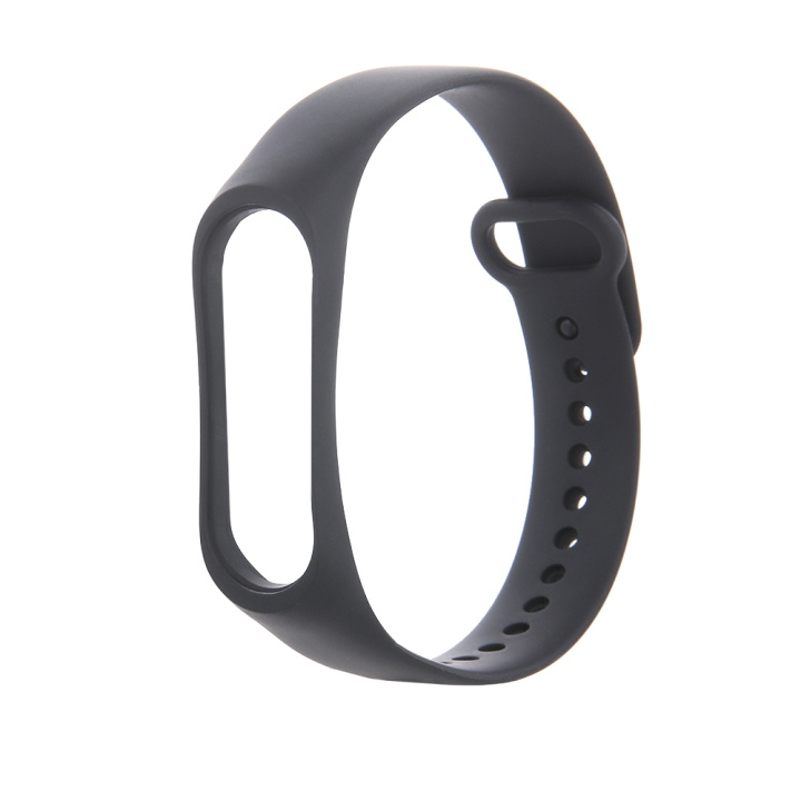 Armband i Silikon till Xiaomi Mi Band 3 / 4, Svart in the group Sport, leisure & Hobby / Smartwatch & Activity trackers / Accessories at TP E-commerce Nordic AB (C58802)