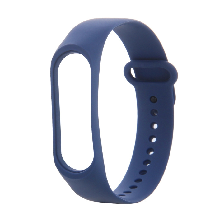 Armband i Silikon till Xiaomi Mi Band 3 / 4, Midnight blue in the group Sport, leisure & Hobby / Smartwatch & Activity trackers / Accessories at TP E-commerce Nordic AB (C58804)