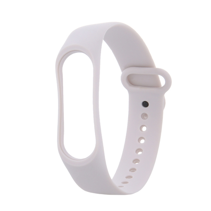 Silicone Wristband for Xiaomi Mi Band 3 / 4, Ivory in the group Sport, leisure & Hobby / Smartwatch & Activity trackers / Accessories at TP E-commerce Nordic AB (C58807)