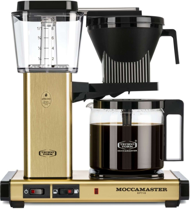 Moccamaster Optio coffee maker, gold in the group HOME, HOUSEHOLD & GARDEN / Household appliances / Coffee makers and accessories / Drip coffee makers at TP E-commerce Nordic AB (C58858)