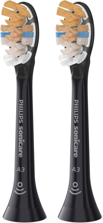 Philips A3 Premium All-in-One - Brush head, black, 2 pcs in the group BEAUTY & HEALTH / Oral care / Accessories for electric toothbrushes at TP E-commerce Nordic AB (C58860)