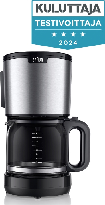 Braun KF1500BK PurShine coffee maker in the group HOME, HOUSEHOLD & GARDEN / Household appliances / Coffee makers and accessories / Drip coffee makers at TP E-commerce Nordic AB (C58919)