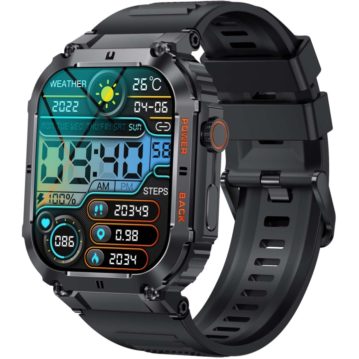 Denver SWC-191B Bluetooth SmartWatch with heartrate, blood pressure and blood oxygen sensor & call function in the group Sport, leisure & Hobby / Smartwatch & Activity trackers / Activity bracelets at TP E-commerce Nordic AB (C58947)