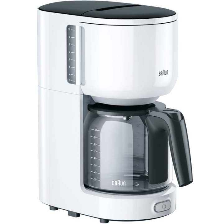 Braun Kaffebryggare KF3100WH PurEase 10Koppars 1000W in the group HOME, HOUSEHOLD & GARDEN / Household appliances / Coffee makers and accessories / Drip coffee makers at TP E-commerce Nordic AB (C58953)