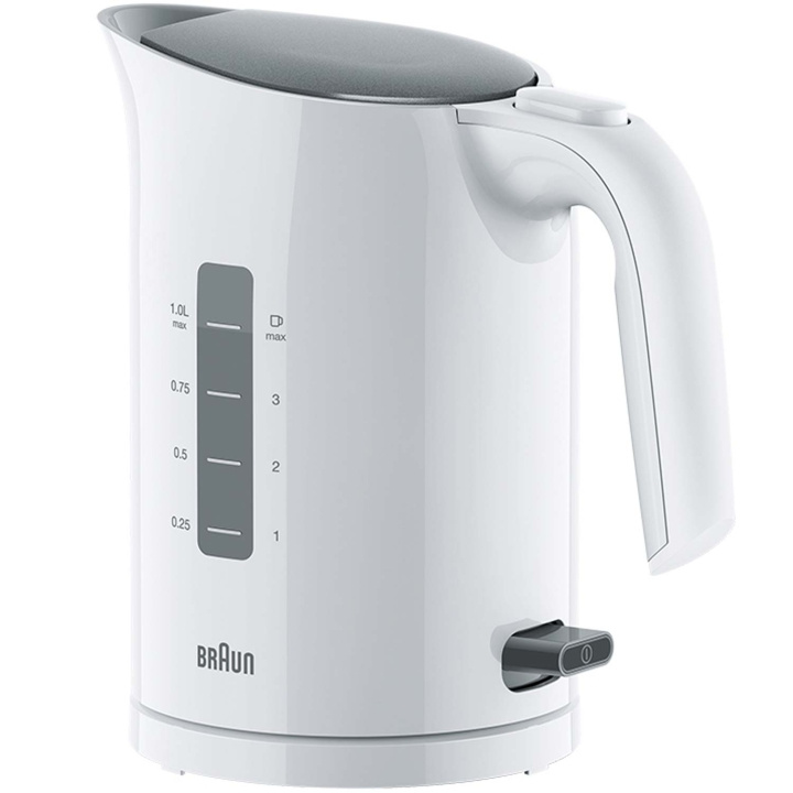 Braun Vattenkokare WK3000WH PurEase 1liter in the group HOME, HOUSEHOLD & GARDEN / Household appliances / Water & Juice / Kettles at TP E-commerce Nordic AB (C58956)