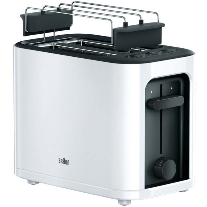 Braun Brödrost HT3010WH PurEase 2skivors in the group HOME, HOUSEHOLD & GARDEN / Household appliances / Toasters & Bread grills / Toasters at TP E-commerce Nordic AB (C58959)