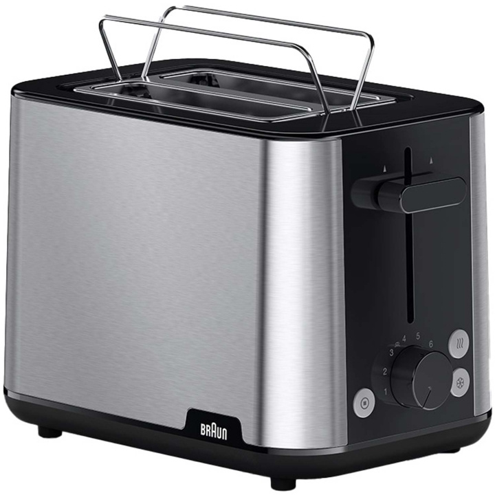 Braun Brödrost HT1510.BK PurShine 2skivors in the group HOME, HOUSEHOLD & GARDEN / Household appliances / Toasters & Bread grills / Toasters at TP E-commerce Nordic AB (C58960)