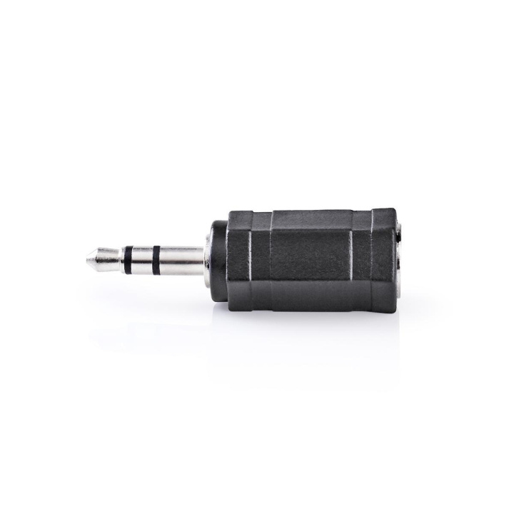 Nedis Stereo Audio Adapter | 3.5 mm Male | 2.5 mm Female | Nickel Plated | Straight | Metal | Black | 1 pcs | Blister in the group HOME ELECTRONICS / Cables & Adapters / Audio analog / Adapters at TP E-commerce Nordic AB (C58971)
