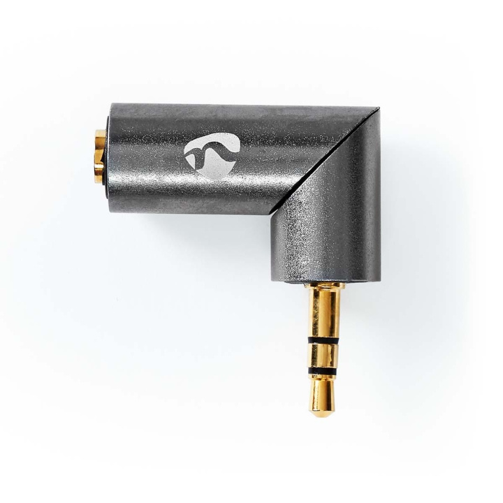 Nedis Stereo Audio Adapter | 3.5 mm Male | 3.5 mm Female | Gold Plated | Straight | Metal | Gold / Gun Metal Grey | 1 pcs | Cover Window Box in the group HOME ELECTRONICS / Cables & Adapters / Audio analog / Adapters at TP E-commerce Nordic AB (C58982)