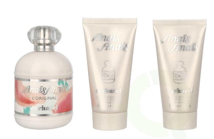 Cacharel Anais Anais L\'Original Giftset 200 ml Edt Spray 100ml/2x Body Lotion 50ml in the group BEAUTY & HEALTH / Gift sets / Gift sets for her at TP E-commerce Nordic AB (C59066)